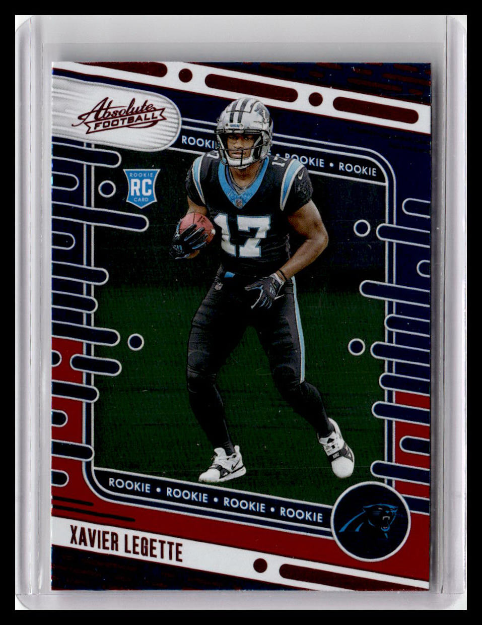 2024 Panini Absolute #132 Xavier Legette (RC) Red & Blue Foil