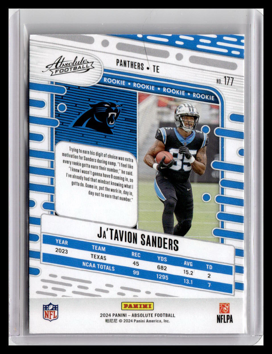 2024 Panini Absolute #108 Michael Penix Jr. (RC) Red & Blue Foil