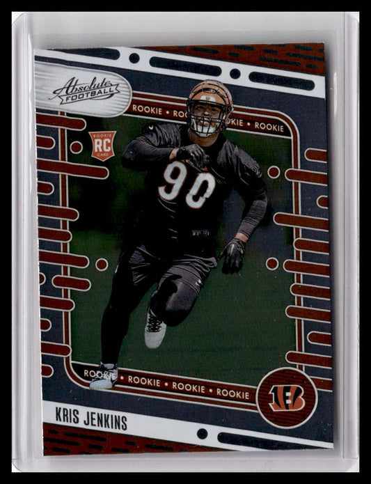 2024 Panini Absolute #149 Kris Jenkins (RC)