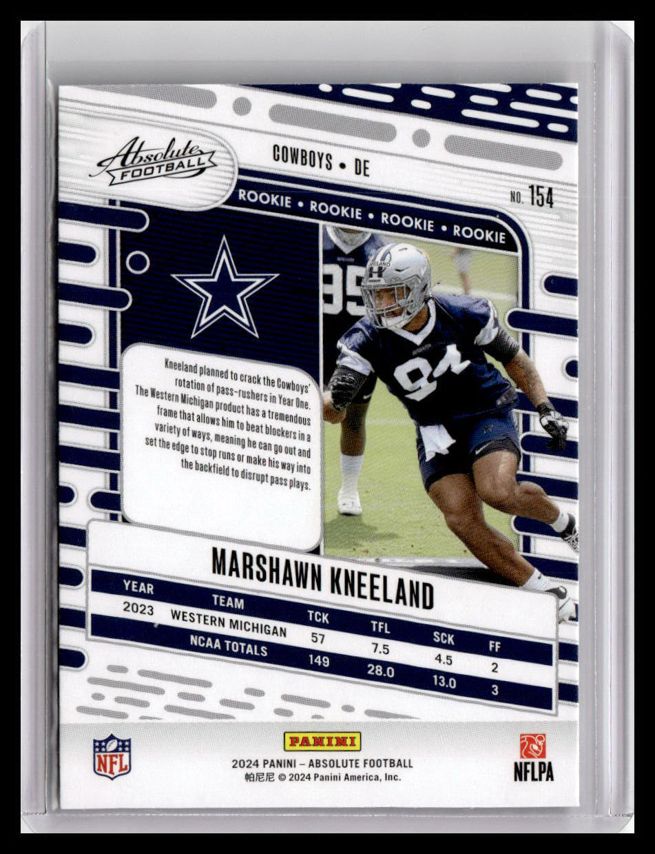 2024 Panini Absolute #154 Marshawn Kneeland (RC)