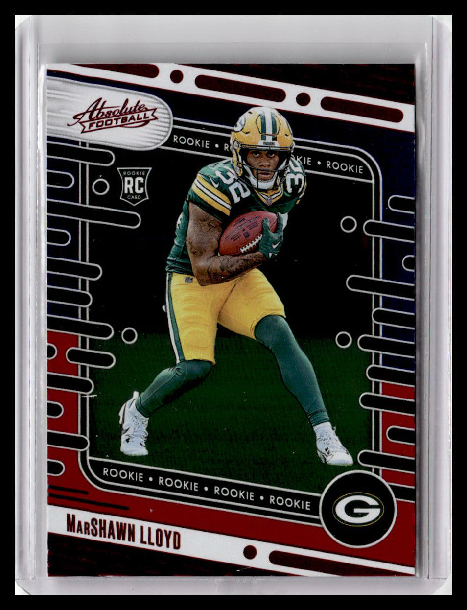 2024 Panini Absolute #171 MarShawn Lloyd (RC) Red & Blue Foil