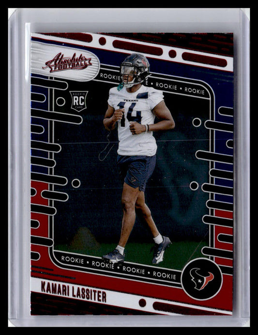 2024 Panini Absolute #142 Kamari Lassiter (RC) Red & Blue Foil