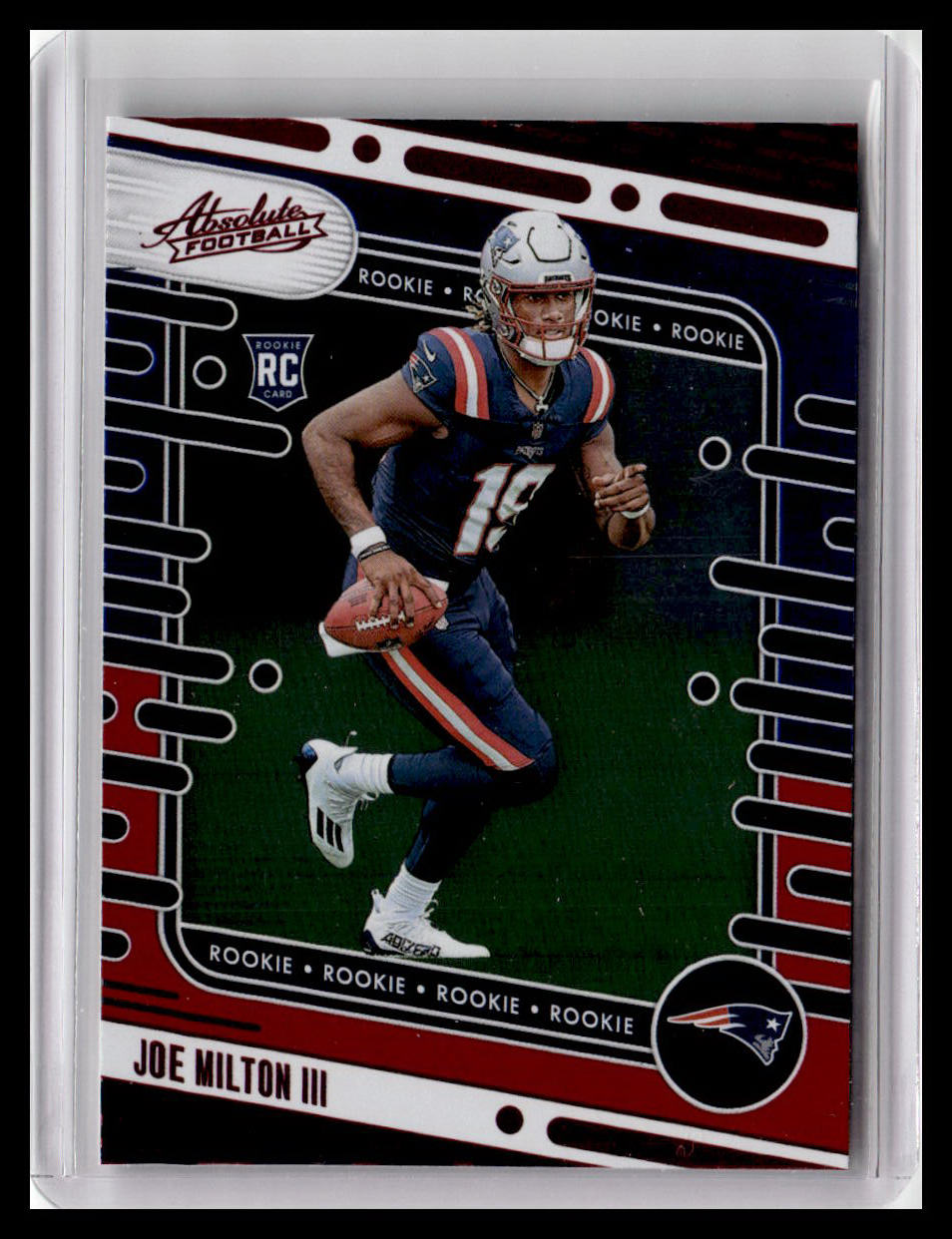 2024 Panini Absolute #197 Joe Milton III (RC) Red & Blue Foil