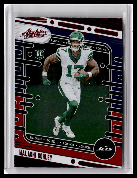 2024 Panini Absolute #160 Malachi Corley (RC) Red & Blue Foil