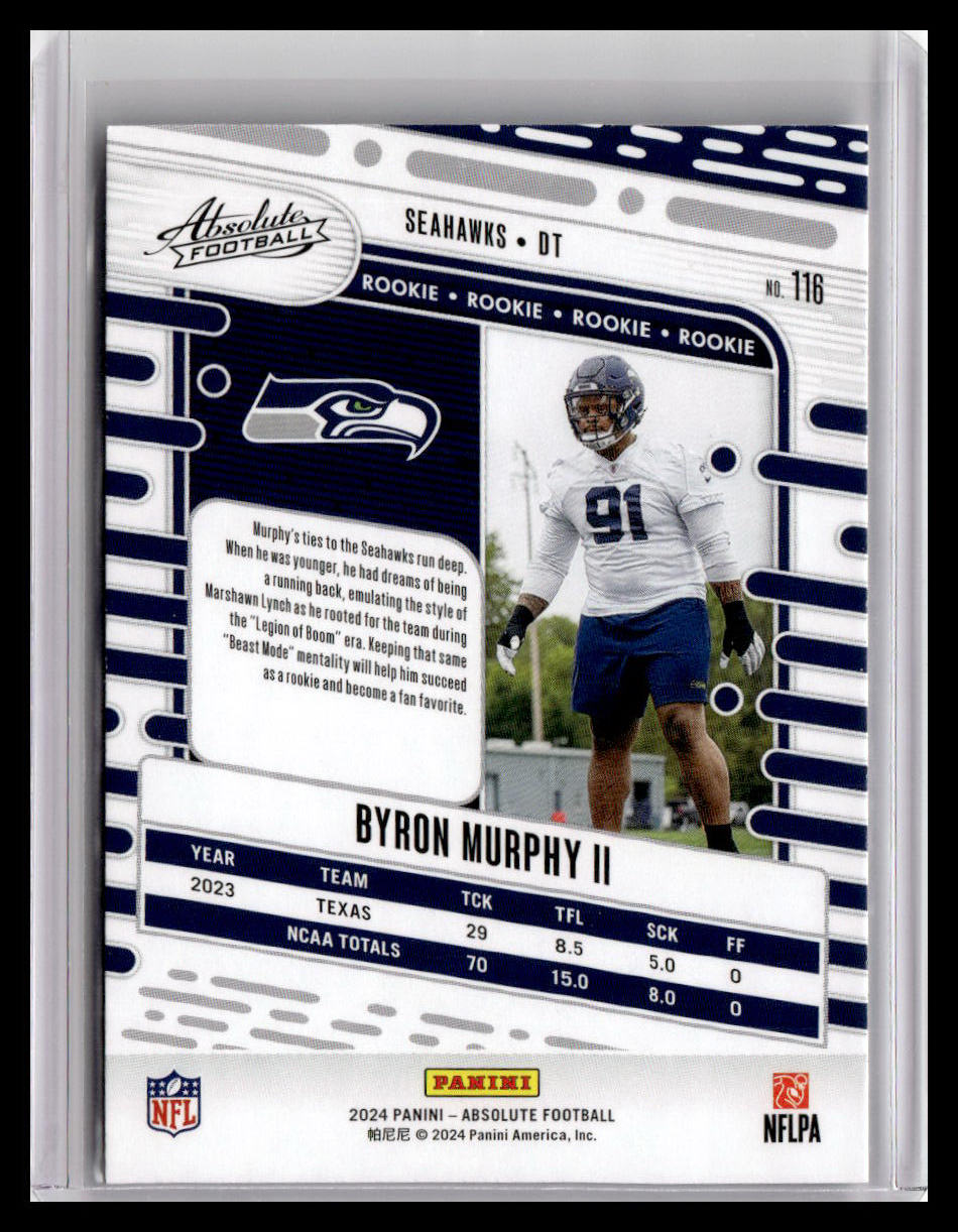 2024 Panini Absolute #116 Byron Murphy II (RC)