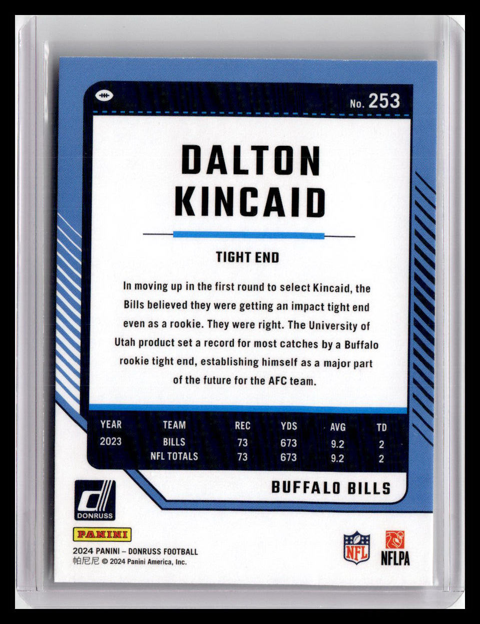 2024 Donruss #253 Dalton Kincaid