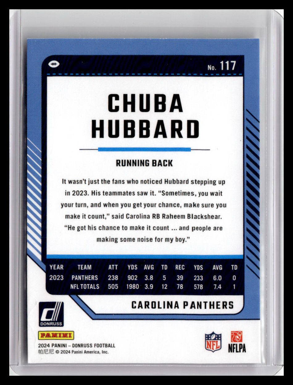 2024 Donruss #117 Chuba Hubbard