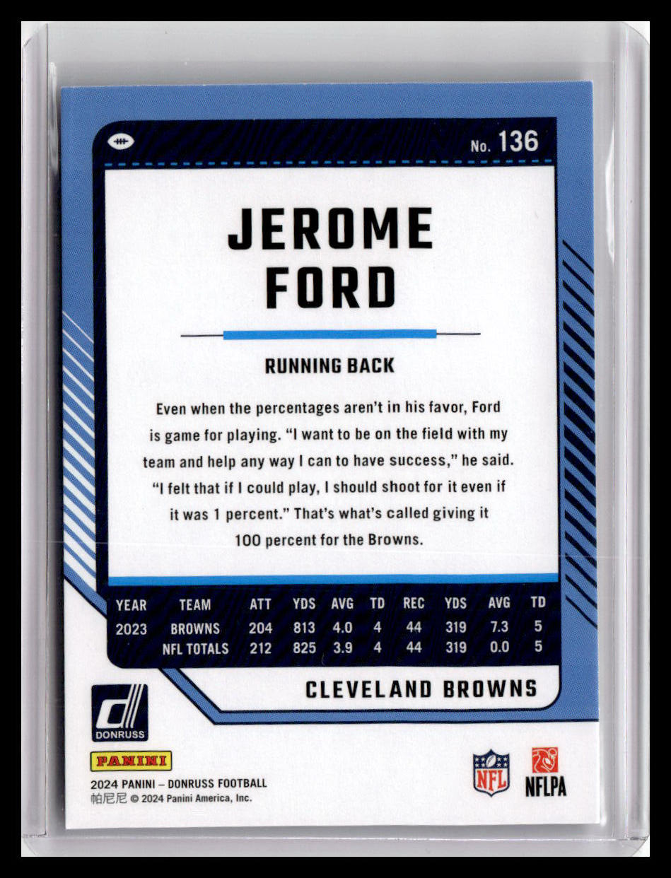 2024 Donruss #136 Jerome Ford