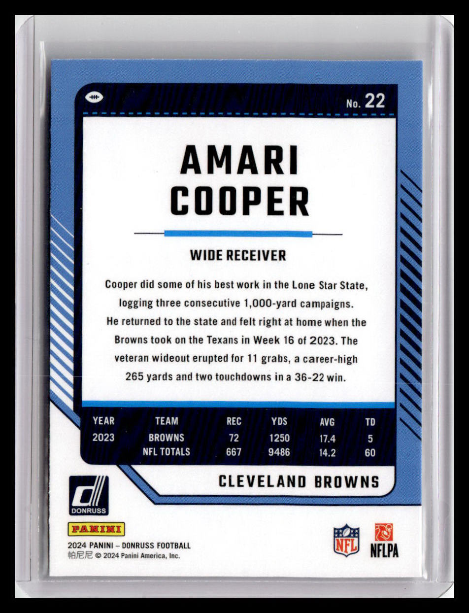 2024 Donruss #22 Amari Cooper