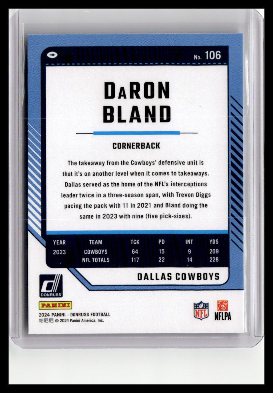 2024 Donruss #106 DaRon Bland