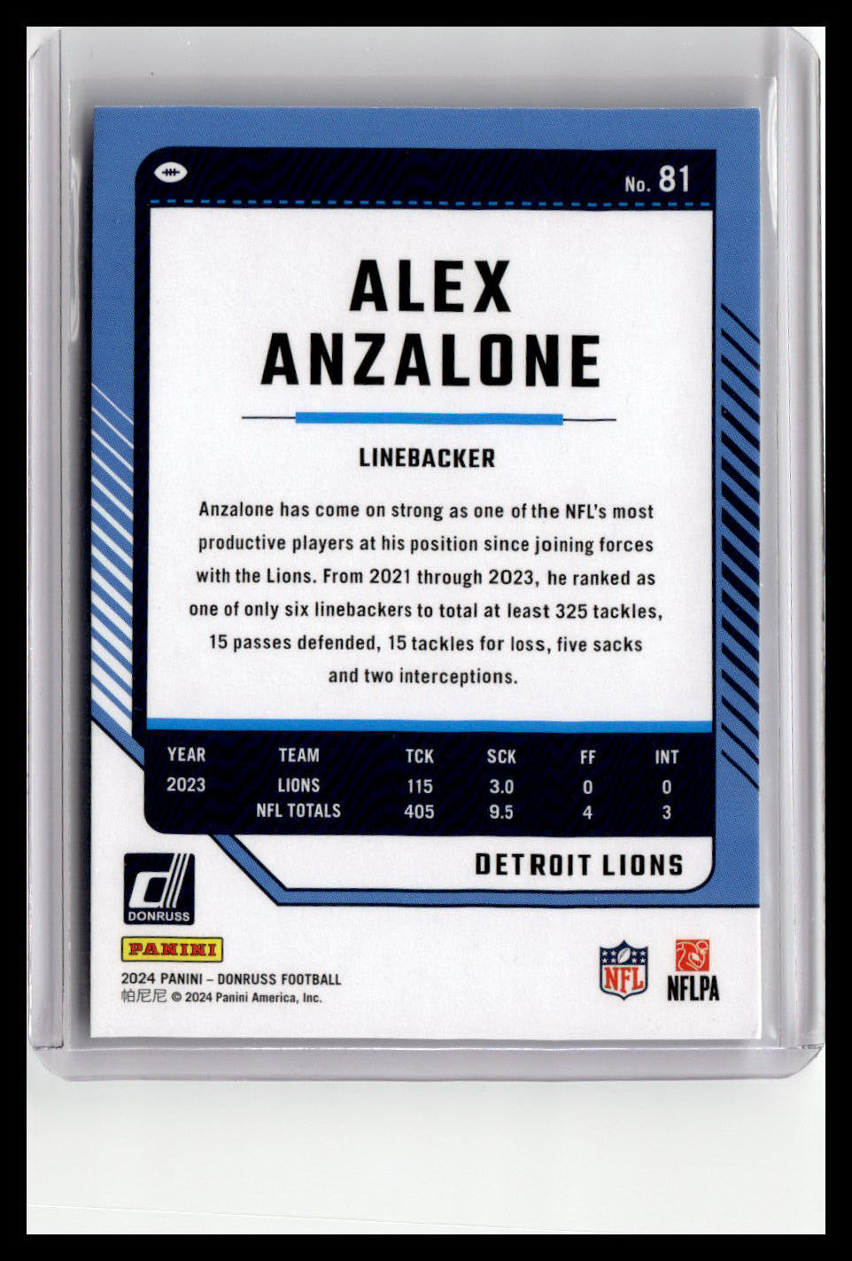 2024 Donruss #81 Alex Anzalone