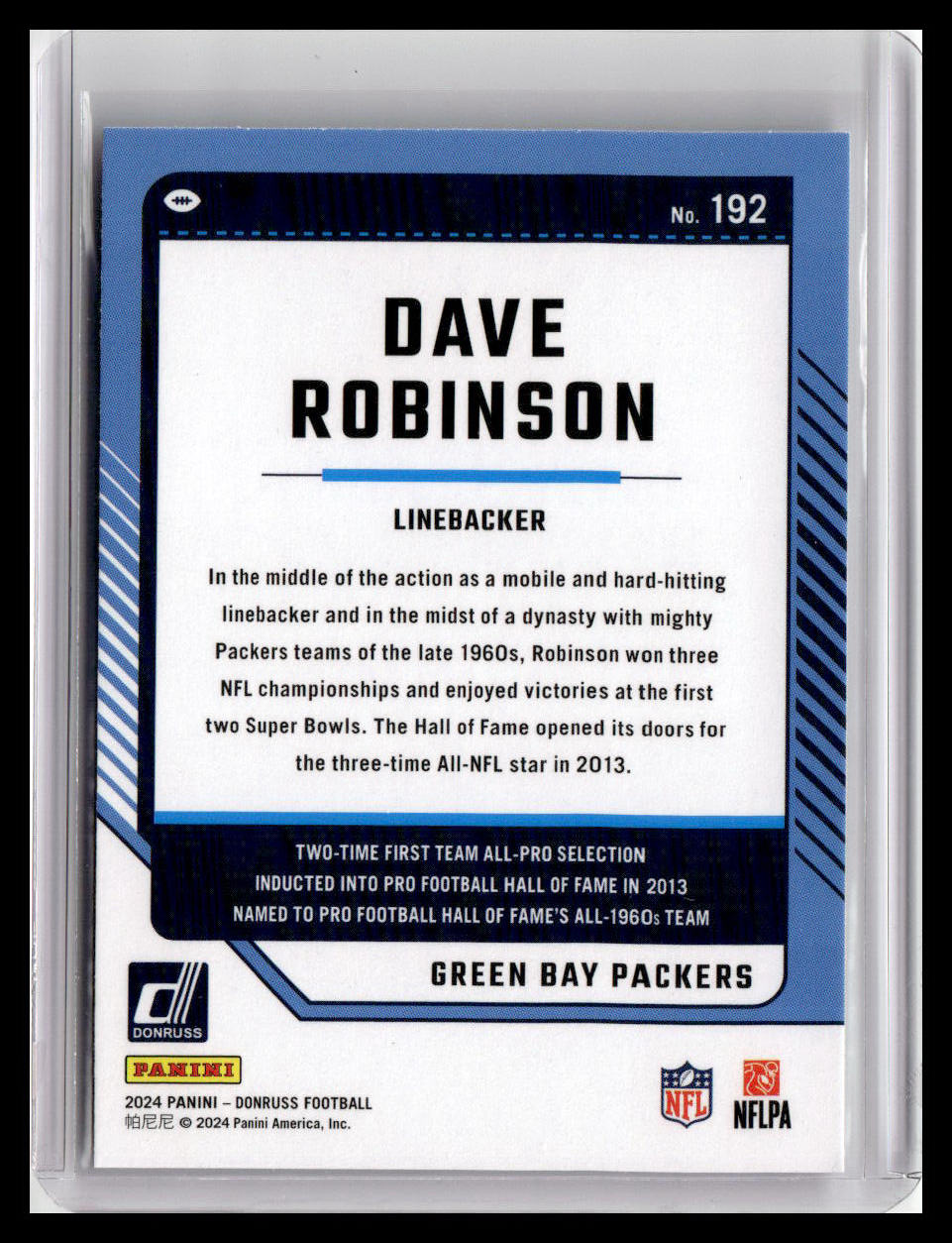2024 Donruss #192 Dave Robinson