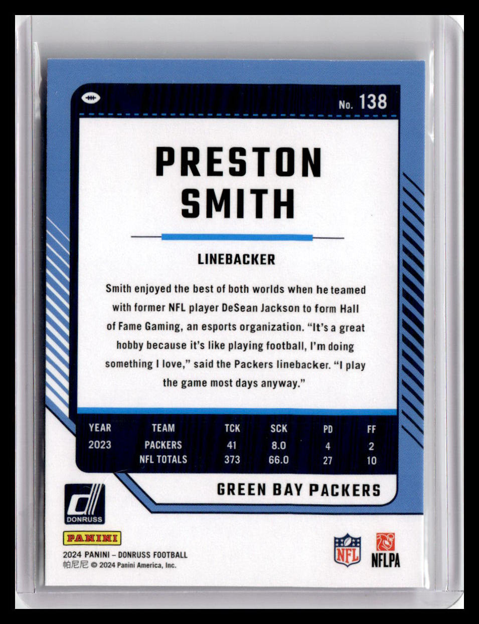 2024 Donruss #138 Preston Smith