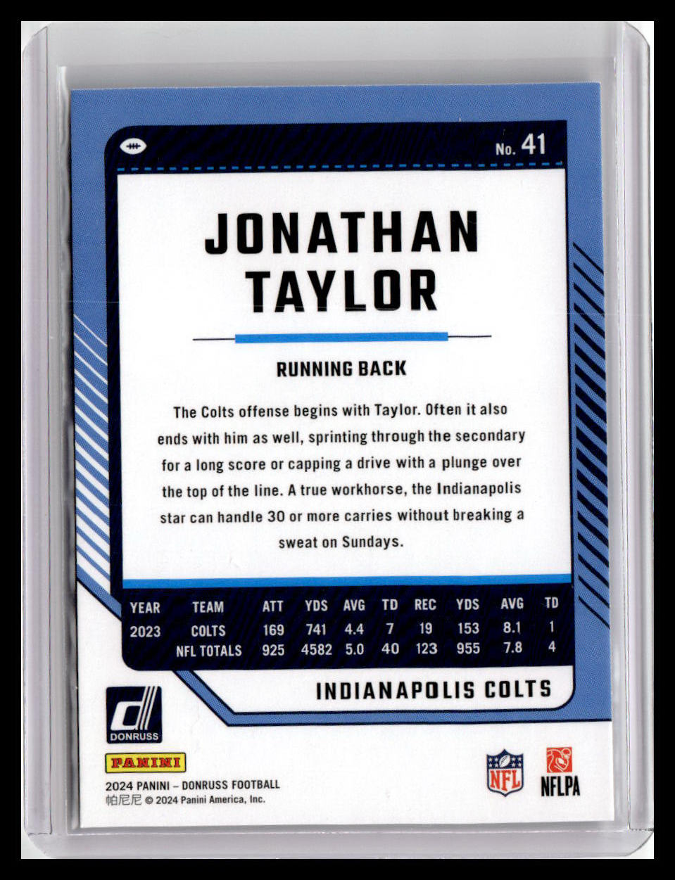 2024 Donruss #41 Jonathan Taylor