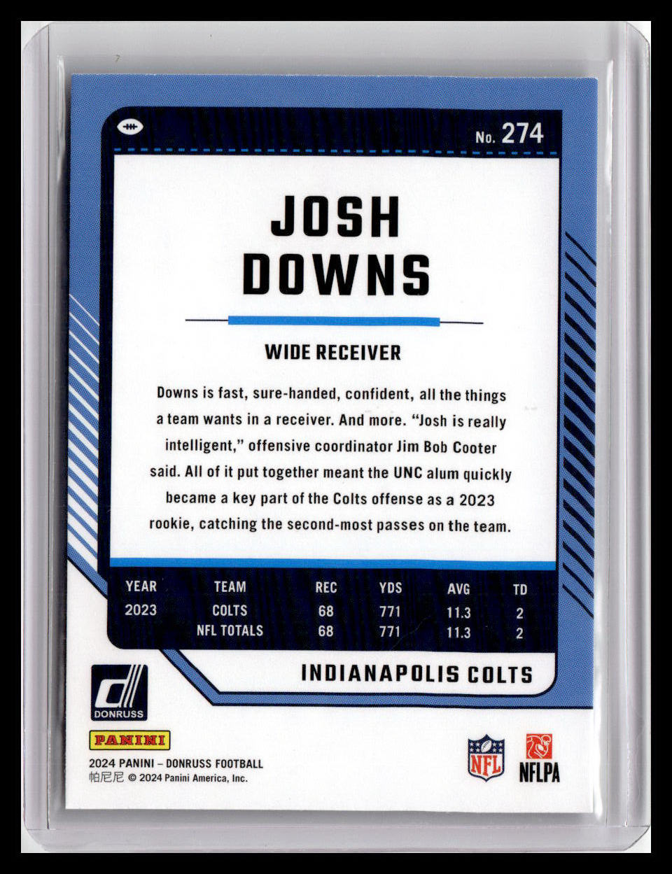 2024 Donruss #274 Josh Downs