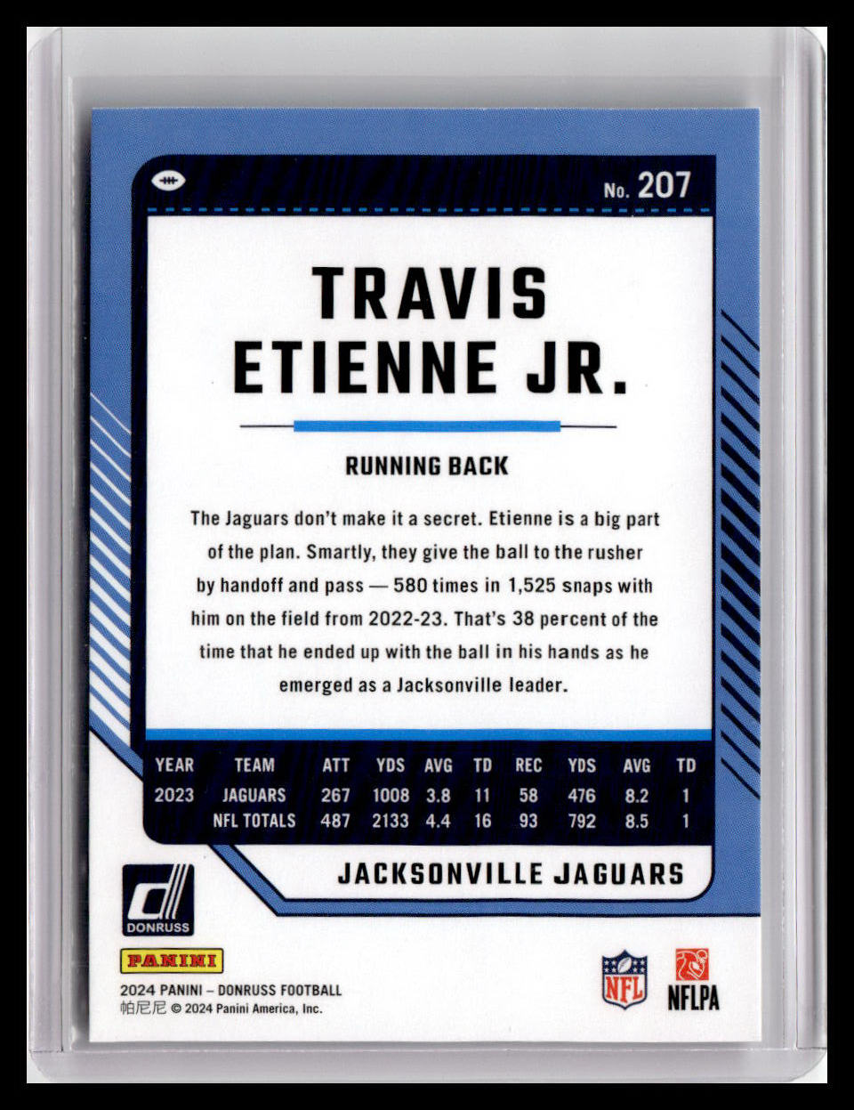 2024 Donruss #207 Travis Etienne Jr.