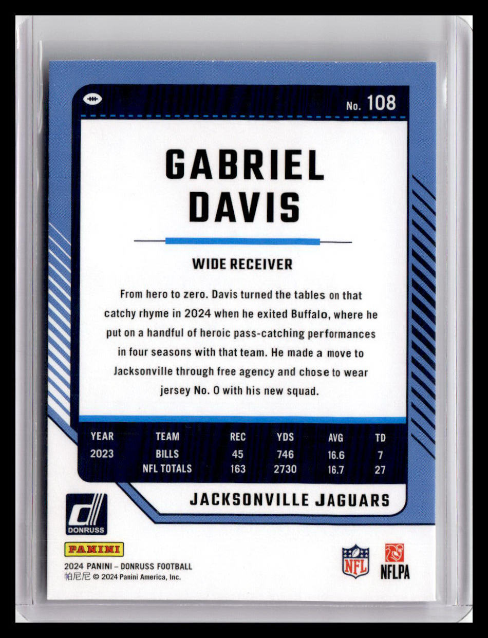2024 Donruss #108 Gabriel Davis