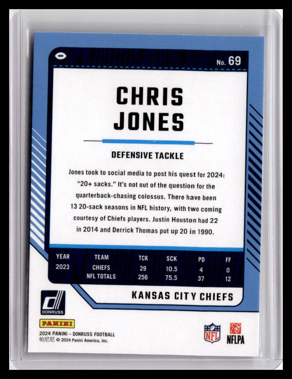 2024 Donruss #69 Chris Jones