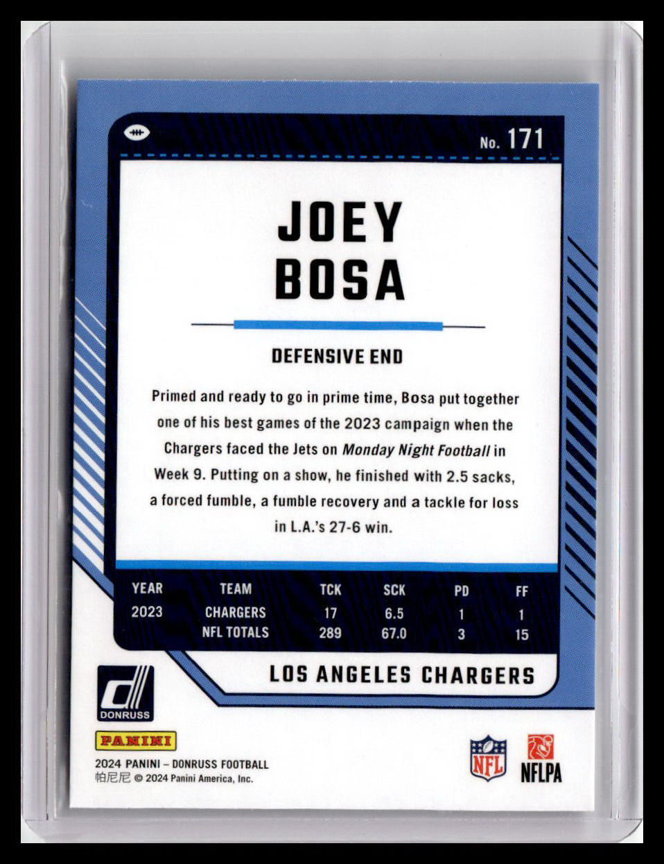 2024 Donruss #171 Joey Bosa