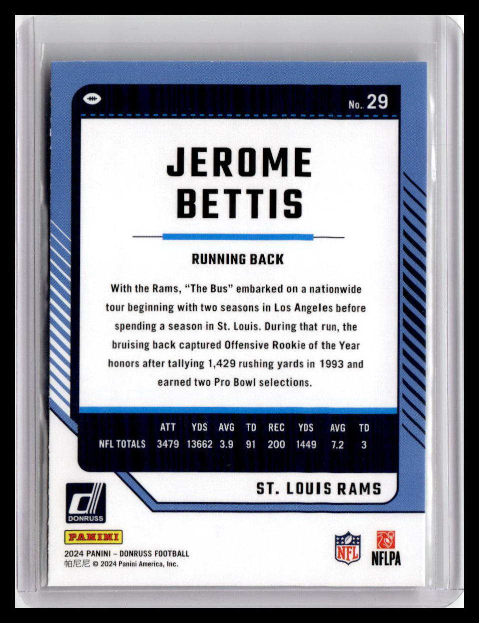 2024 Donruss #29 Jerome Bettis