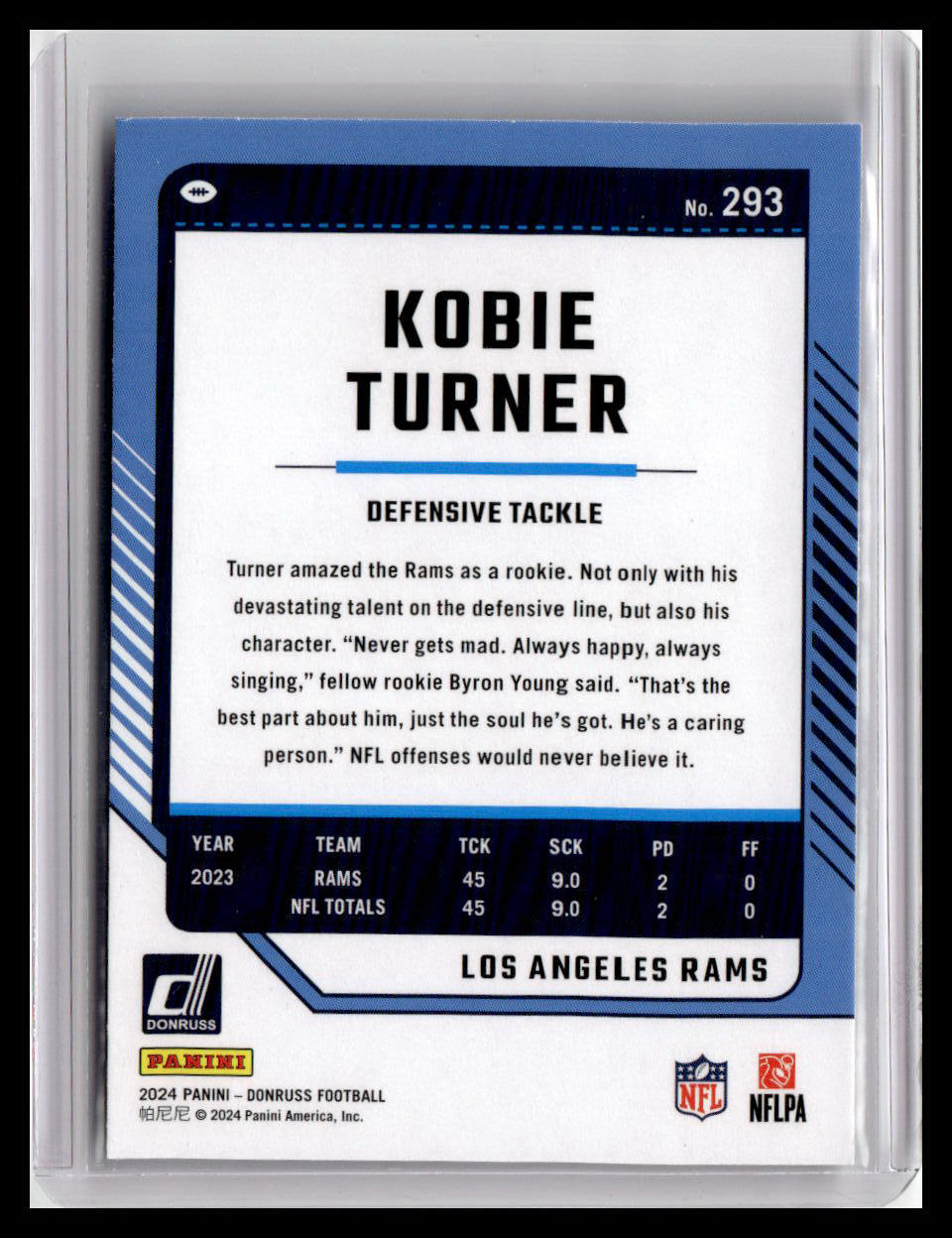 2024 Donruss #293 Kobie Turner