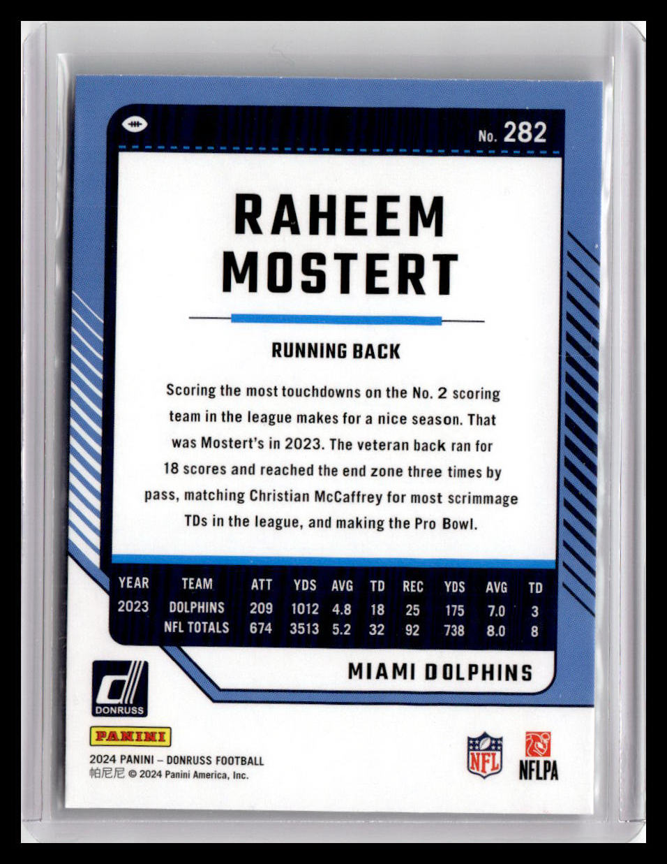 2024 Donruss #282 Raheem Mostert