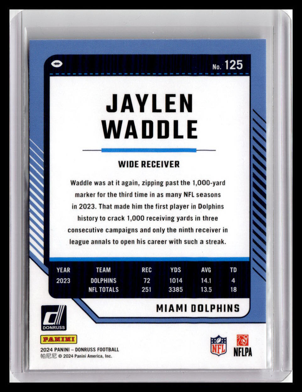 2024 Donruss #125 Jaylen Waddle