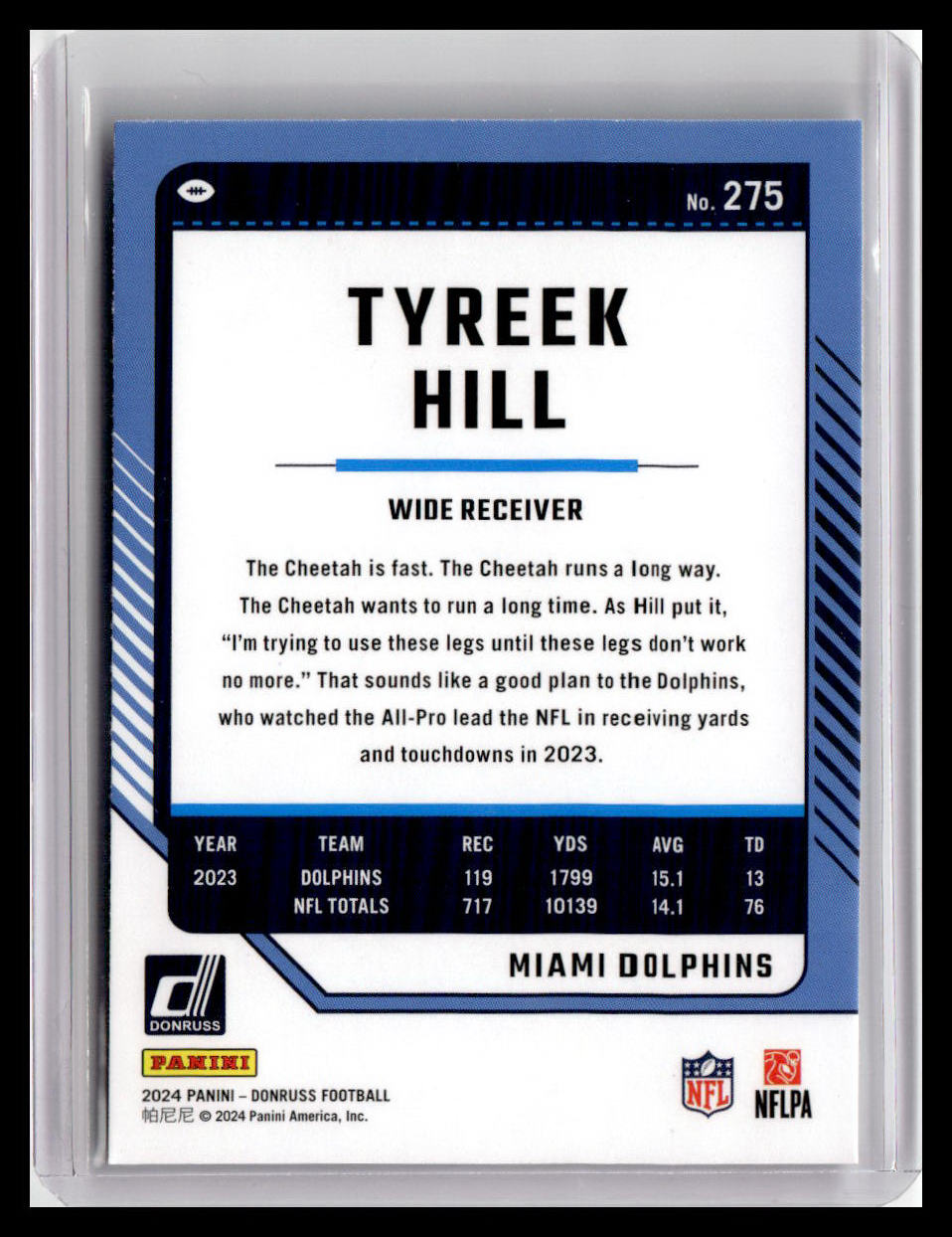 2024 Donruss #275 Tyreek Hill