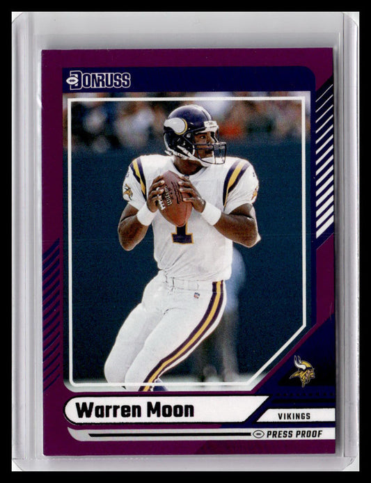 2024 Donruss #126 Warren Moon Press Proof Purple