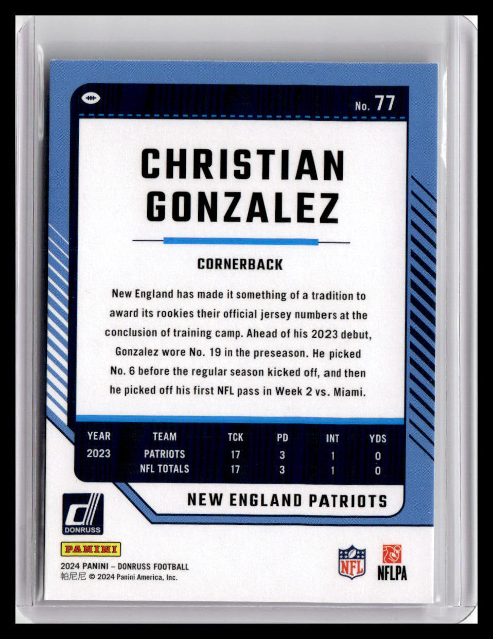2024 Donruss #77 Christian Gonzalez