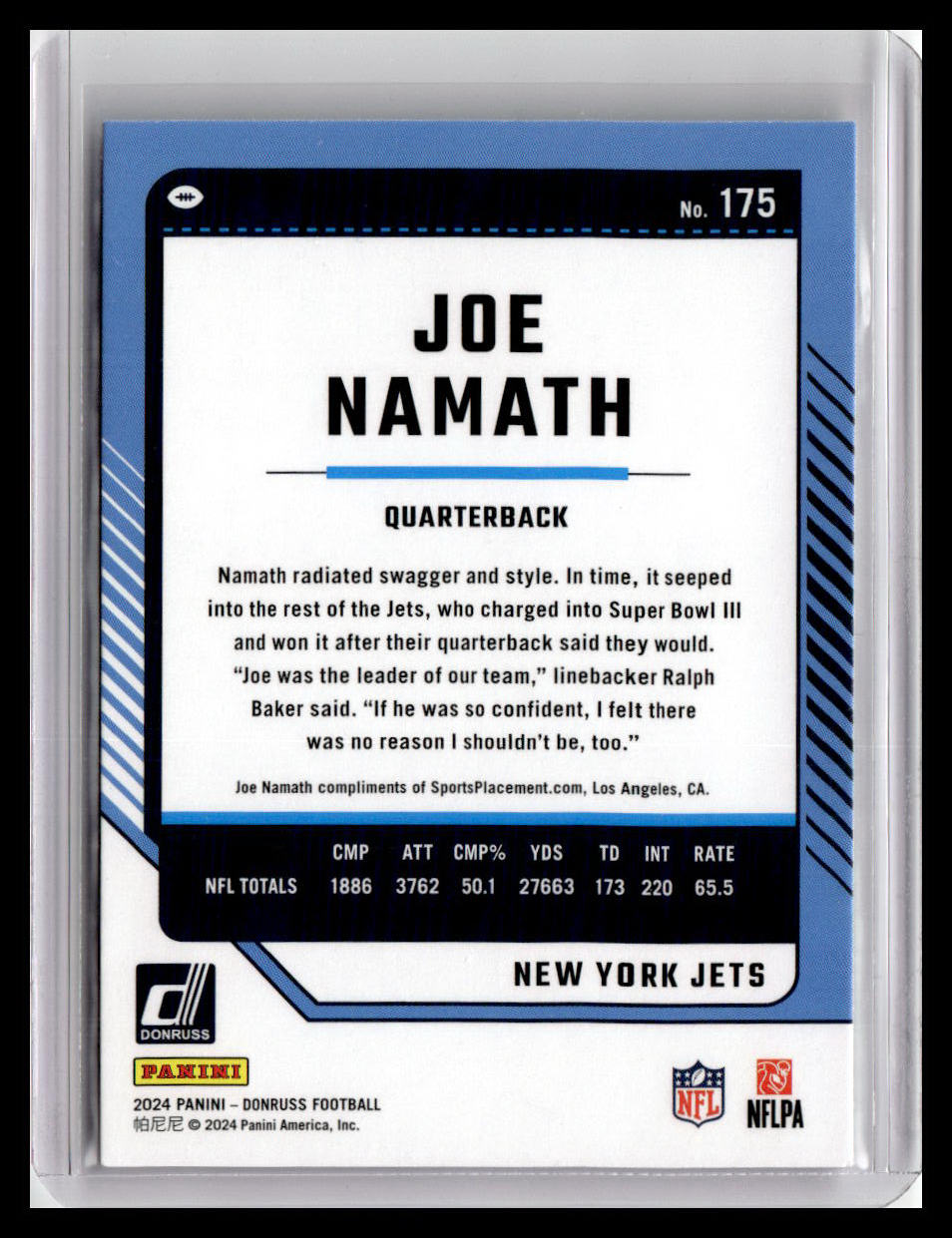 2024 Donruss #175 Joe Namath