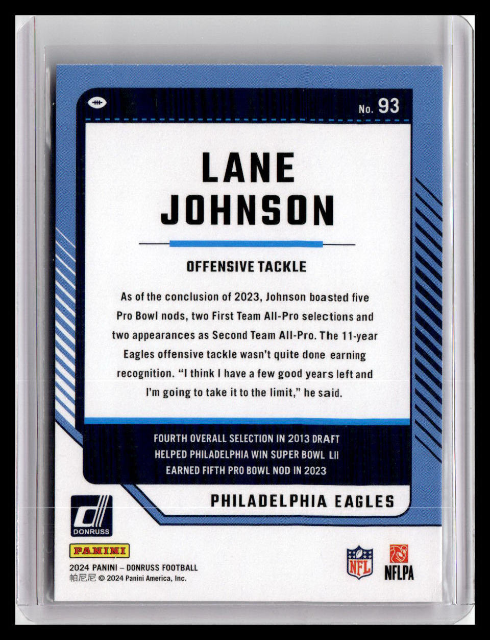 2024 Donruss #93 Lane Johnson