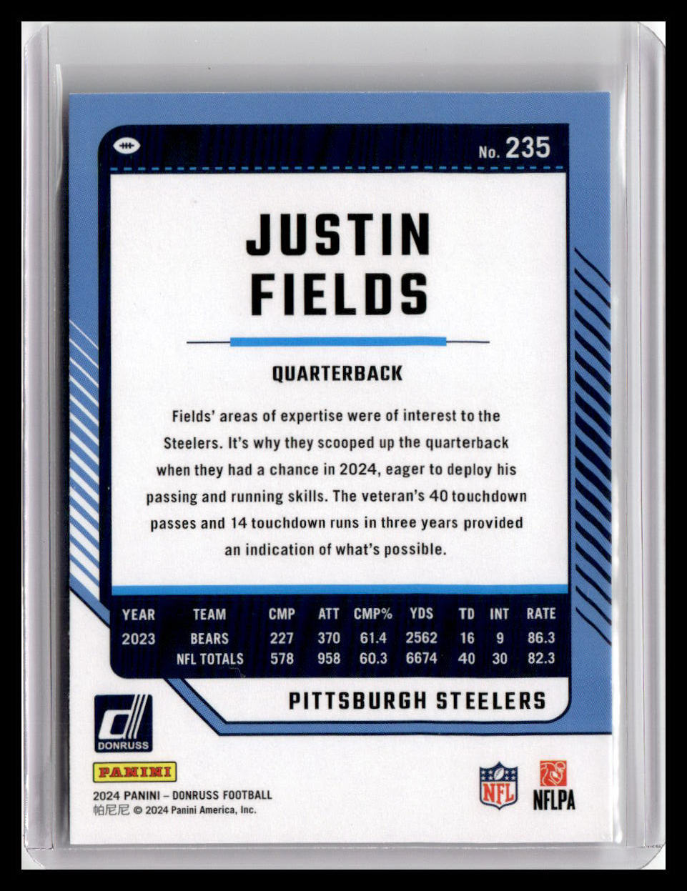 2024 Donruss #235 Justin Fields