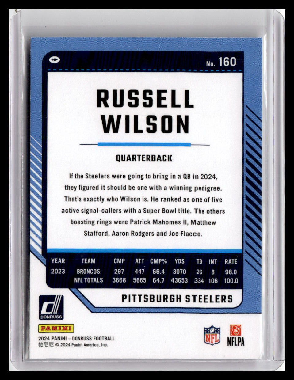 2024 Donruss #160 Russell Wilson