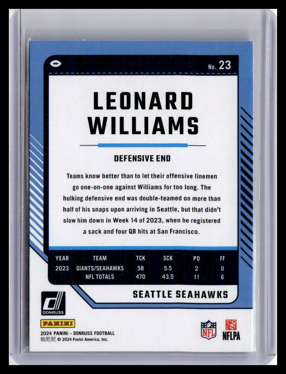 2024 Donruss #23 Leonard Williams