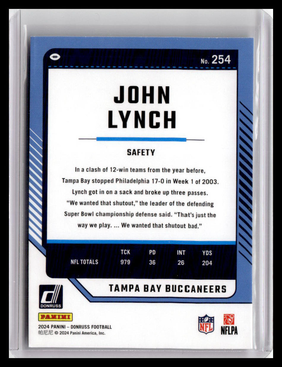 2024 Donruss #254 John Lynch