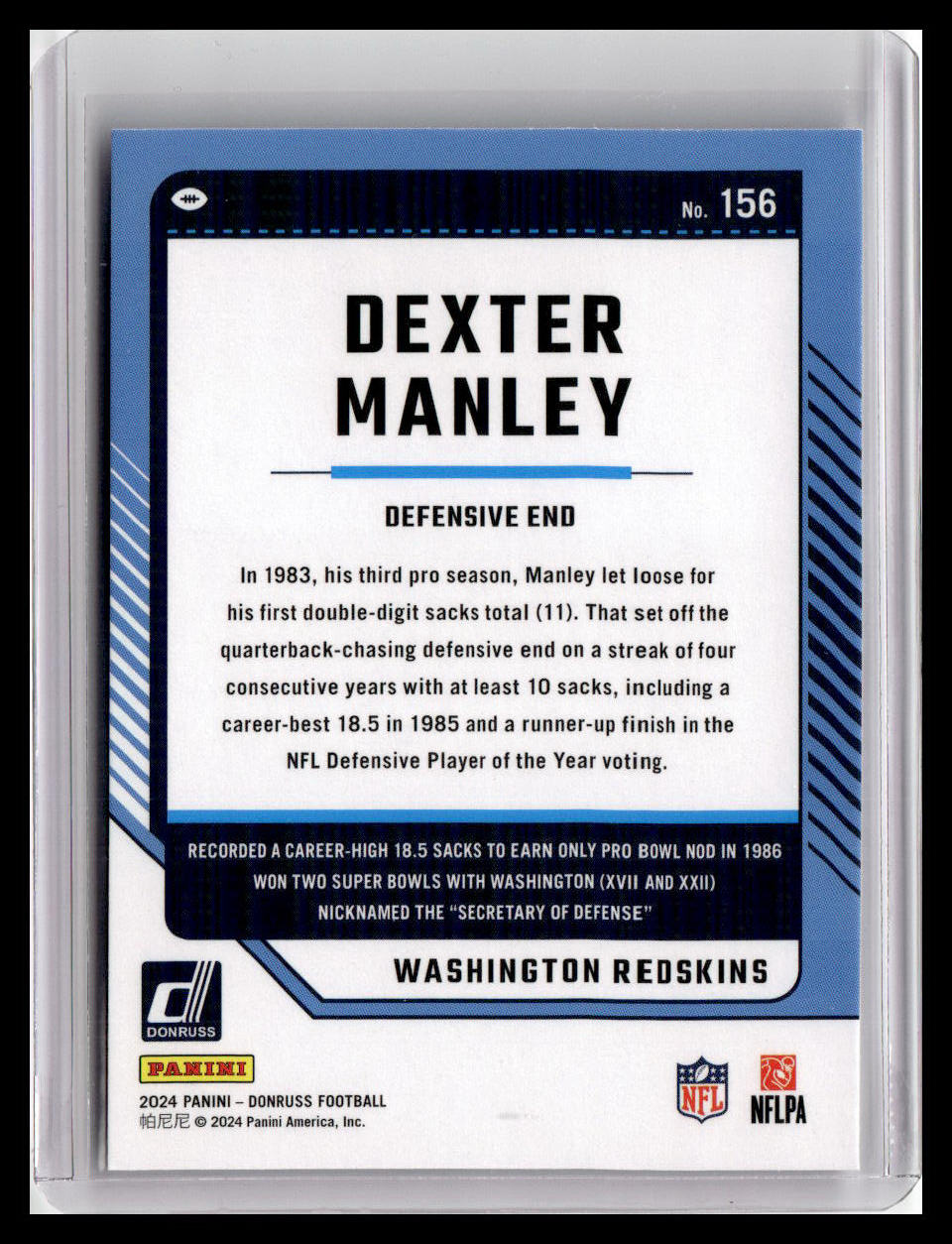 2024 Donruss #156 Dexter Manley