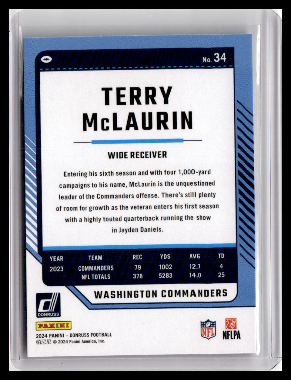 2024 Donruss #34 Terry McLaurin
