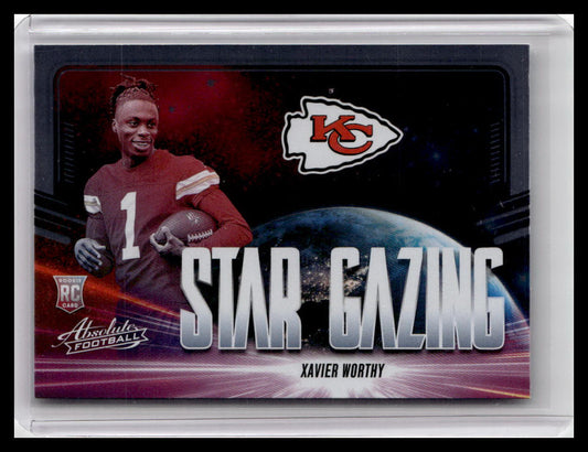 2024 Panini Absolute #SG-XWY Xavier Worthy Star Gazing