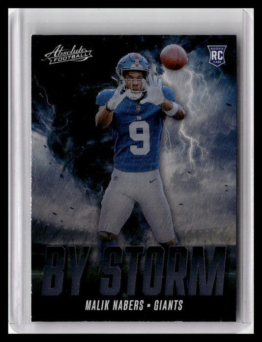 2024 Panini Absolute #BS-MNS Malik Nabers By Storm