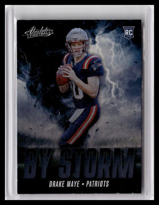 2024 Panini Absolute #BS-DME Drake Maye By Storm
