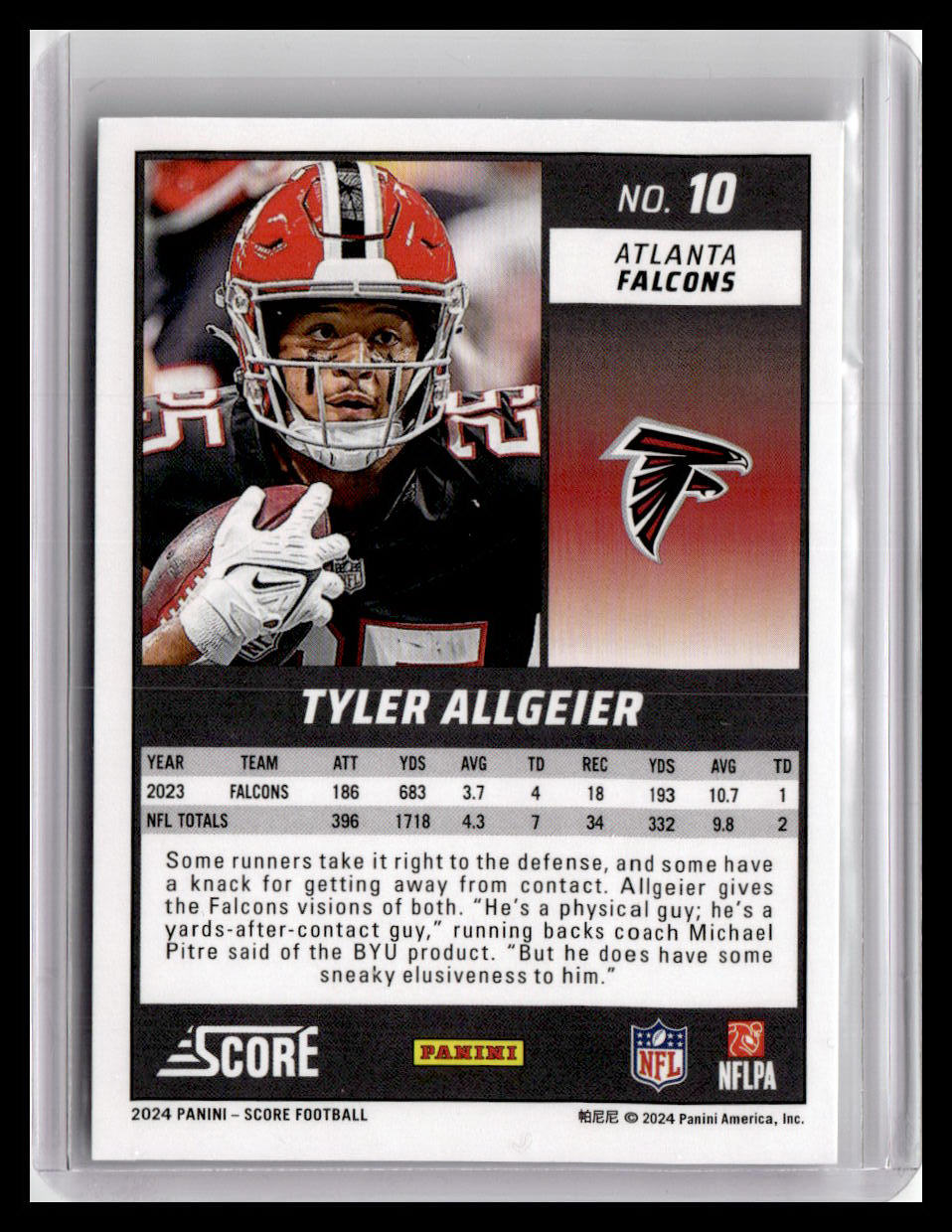 2024 Score #10 Tyler Allgeier