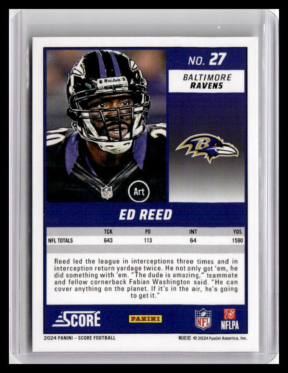 2024 Score #27 Ed Reed