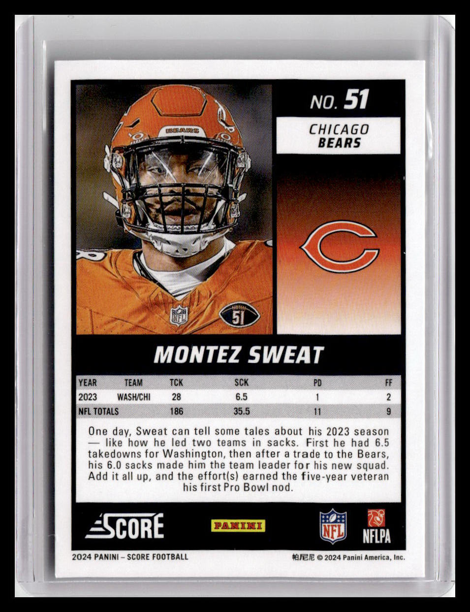 2024 Score #51 Montez Sweat