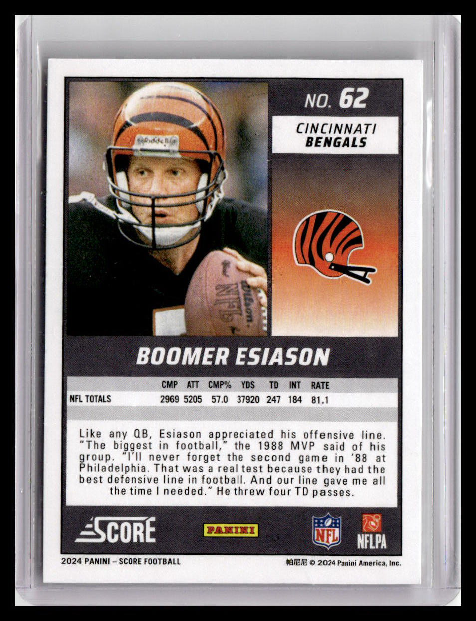 2024 Score #62 Boomer Esiason