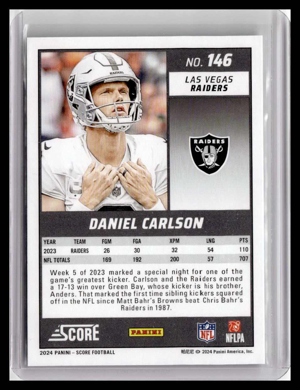 2024 Score #146 Daniel Carlson