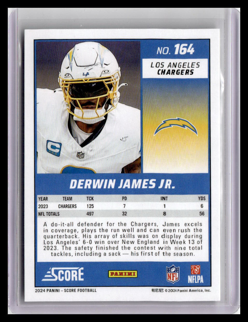 2024 Score #164 Derwin James Jr.