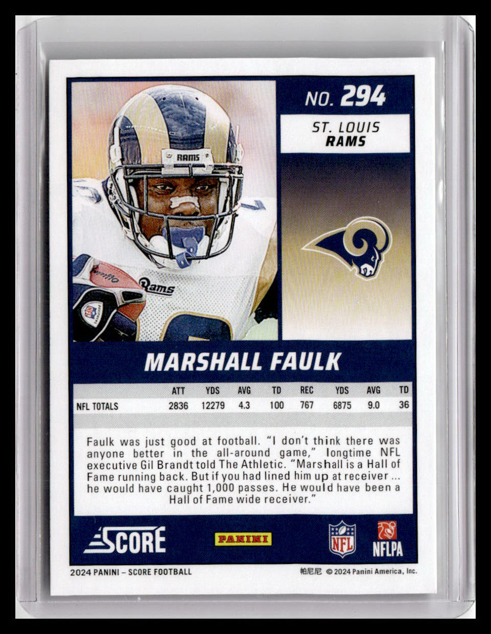 2024 Score #294 Marshall Faulk