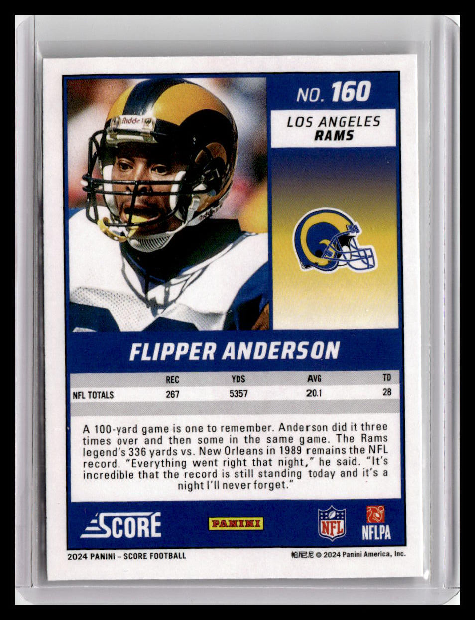 2024 Score #160 Flipper Anderson