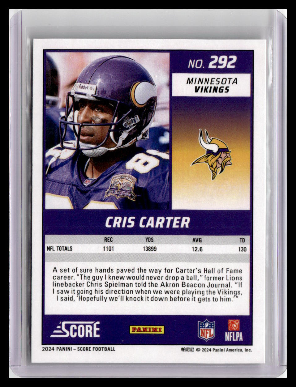 2024 Score #292 Cris Carter